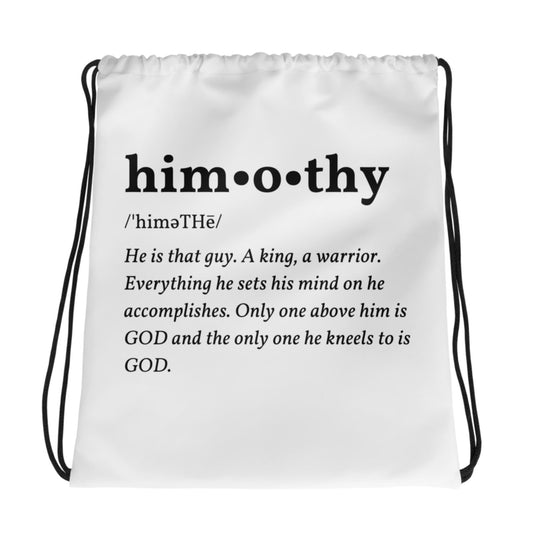 himothy Definition Drawstring bag