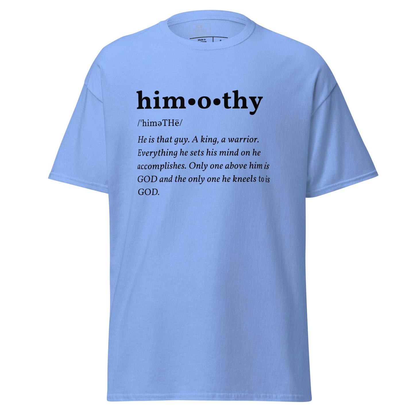 himothy (blck letter) classic tee