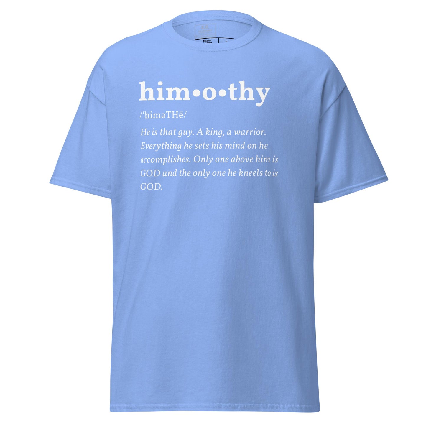 himothy (whte letter) classic tee