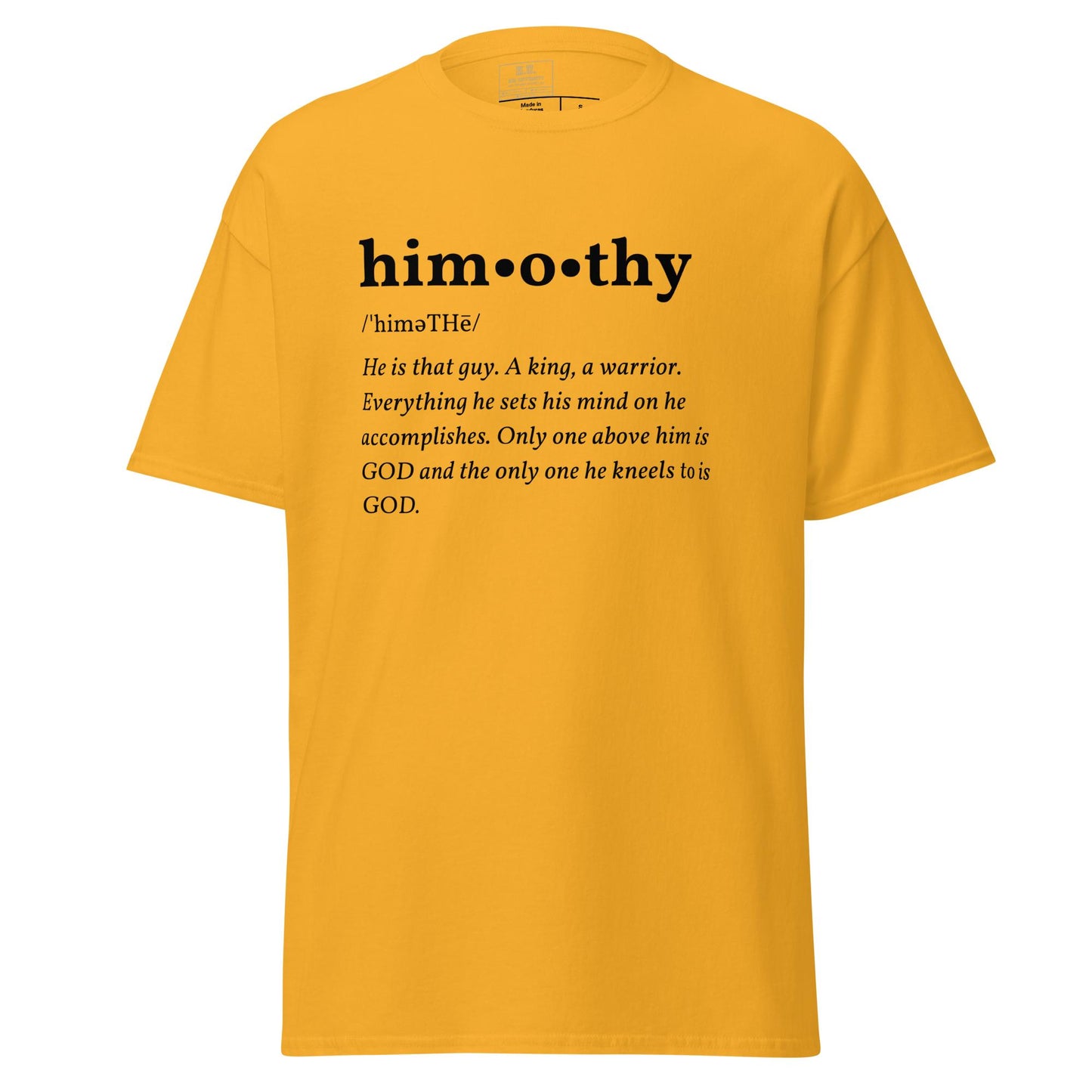 himothy (blck letter) classic tee