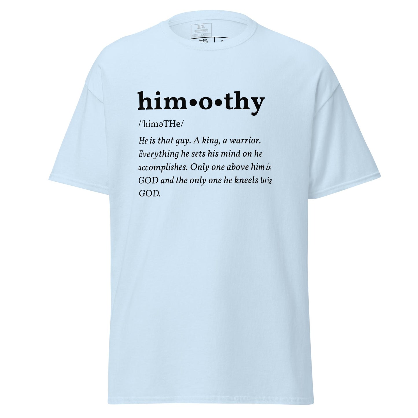 himothy (blck letter) classic tee