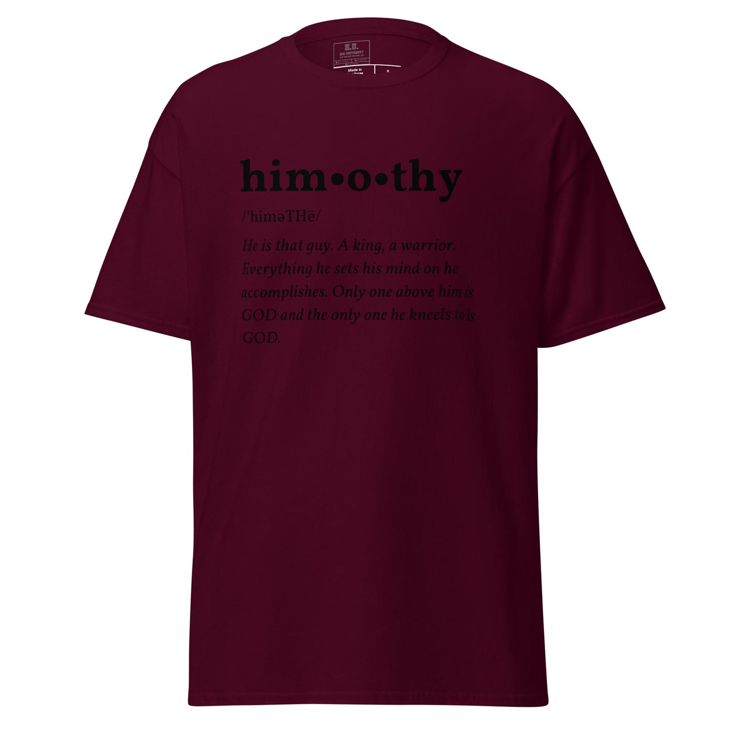 himothy (blck letter) classic tee