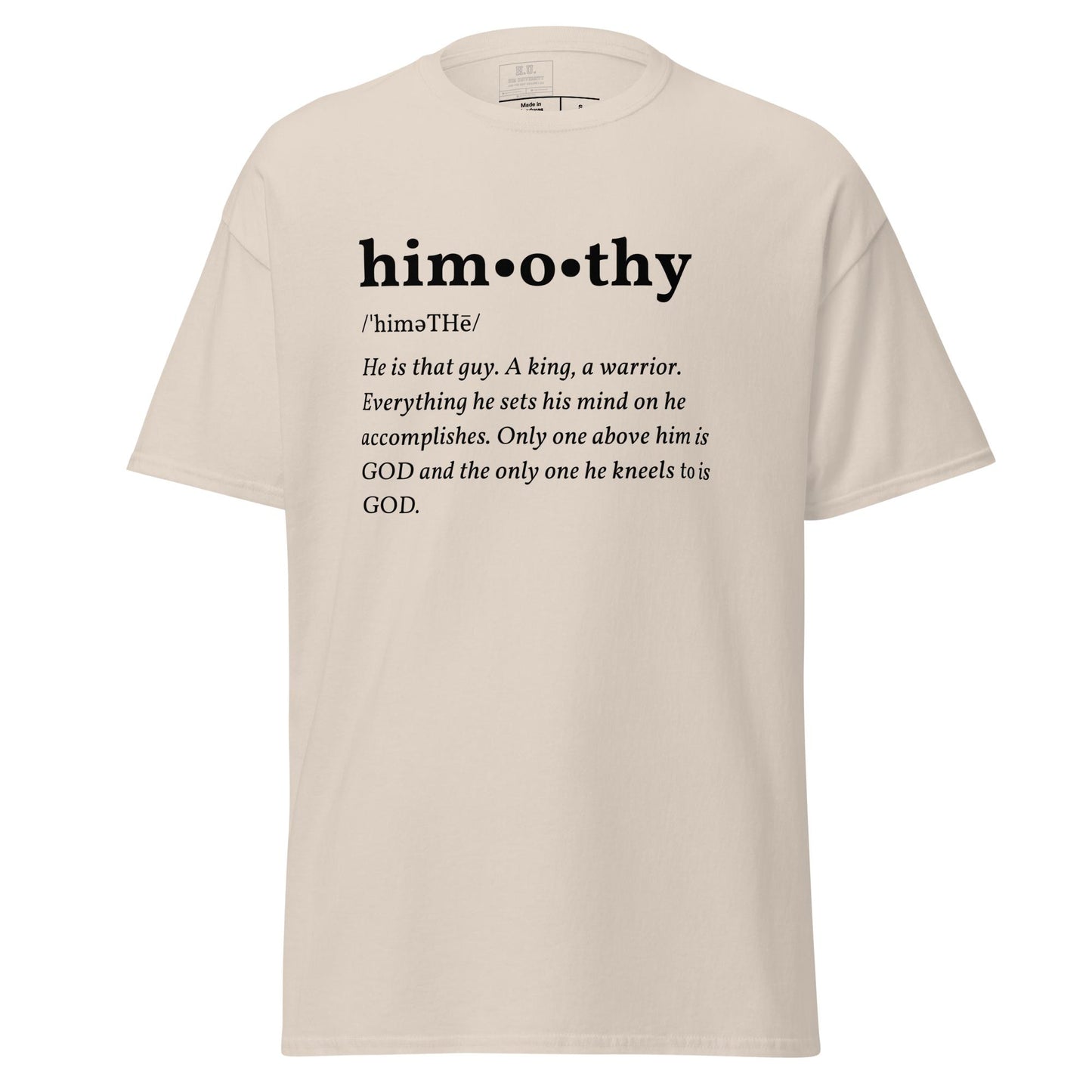 himothy (blck letter) classic tee