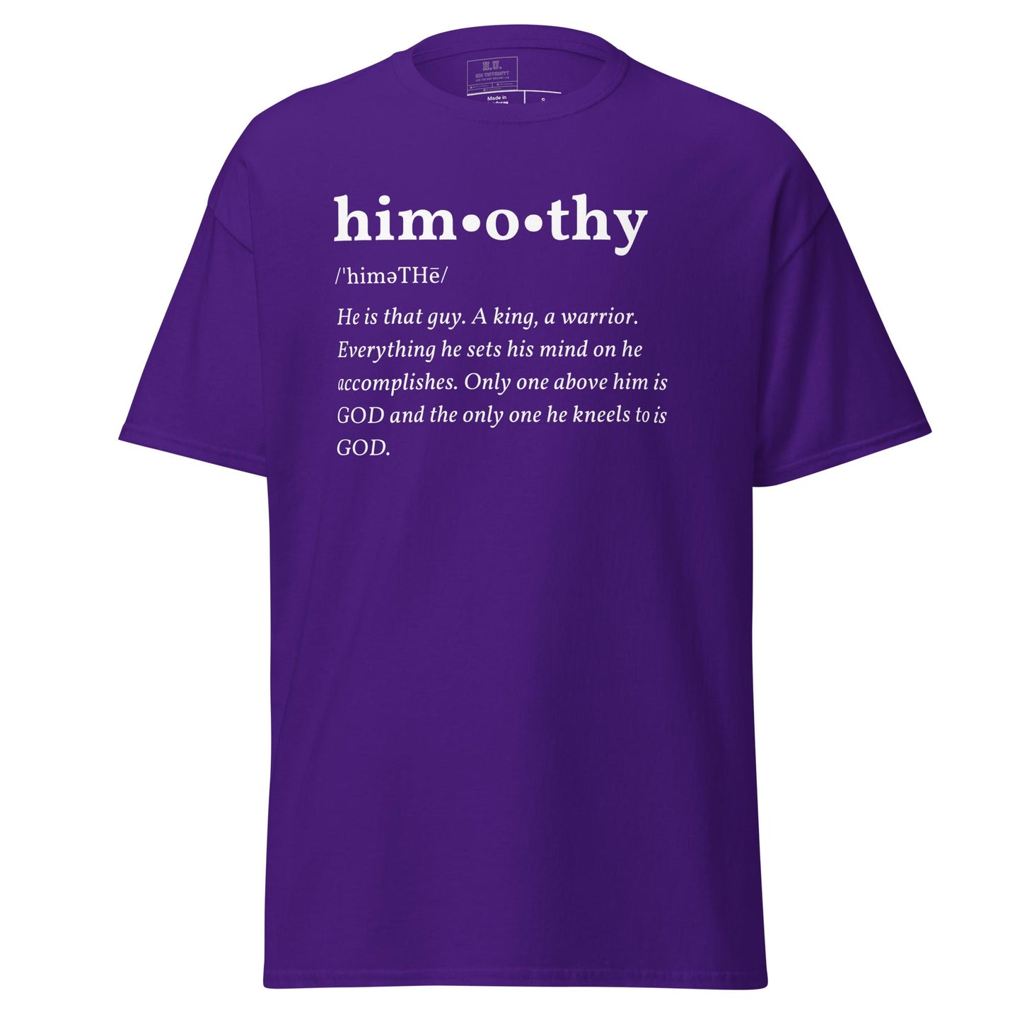 himothy (whte letter) classic tee