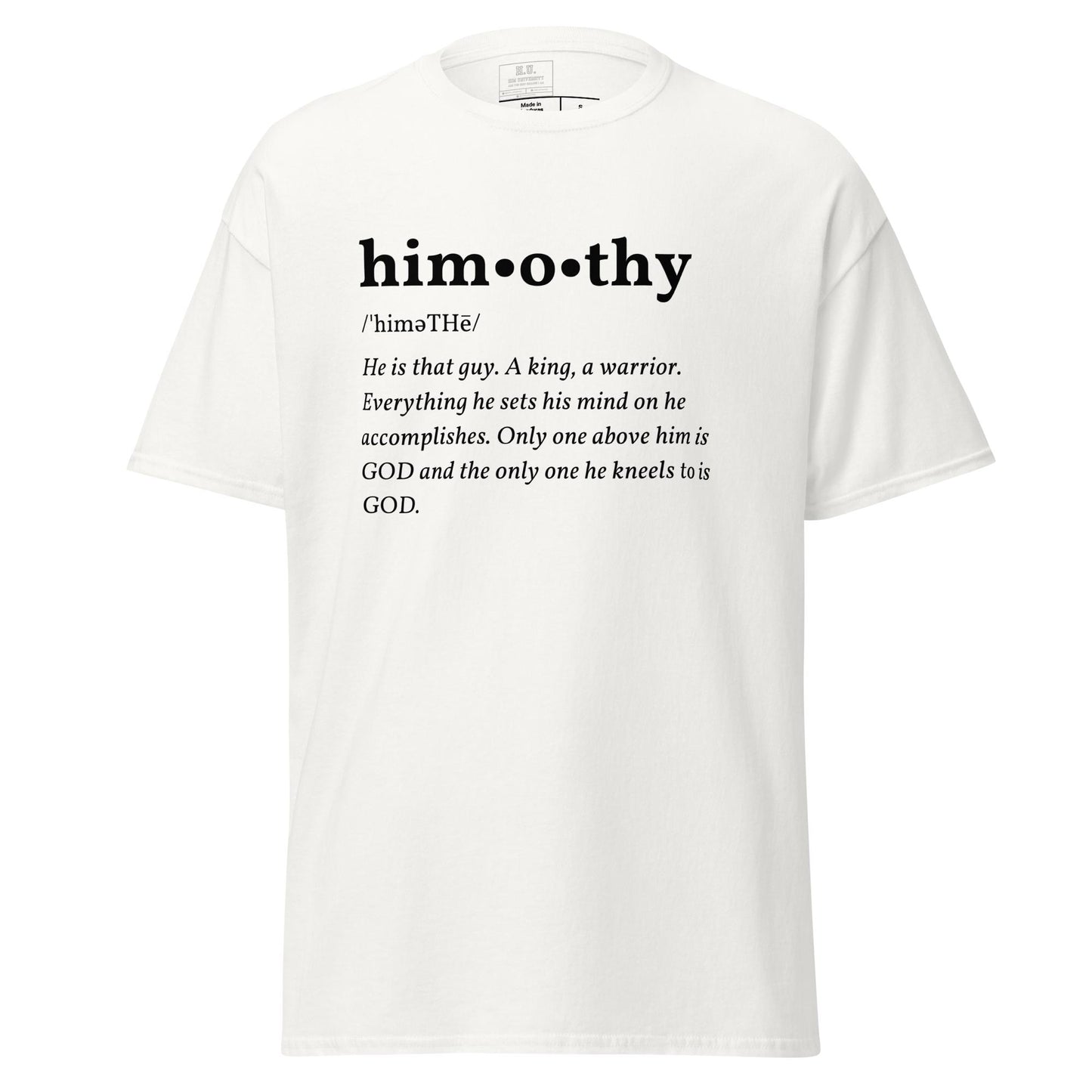 himothy (blck letter) classic tee