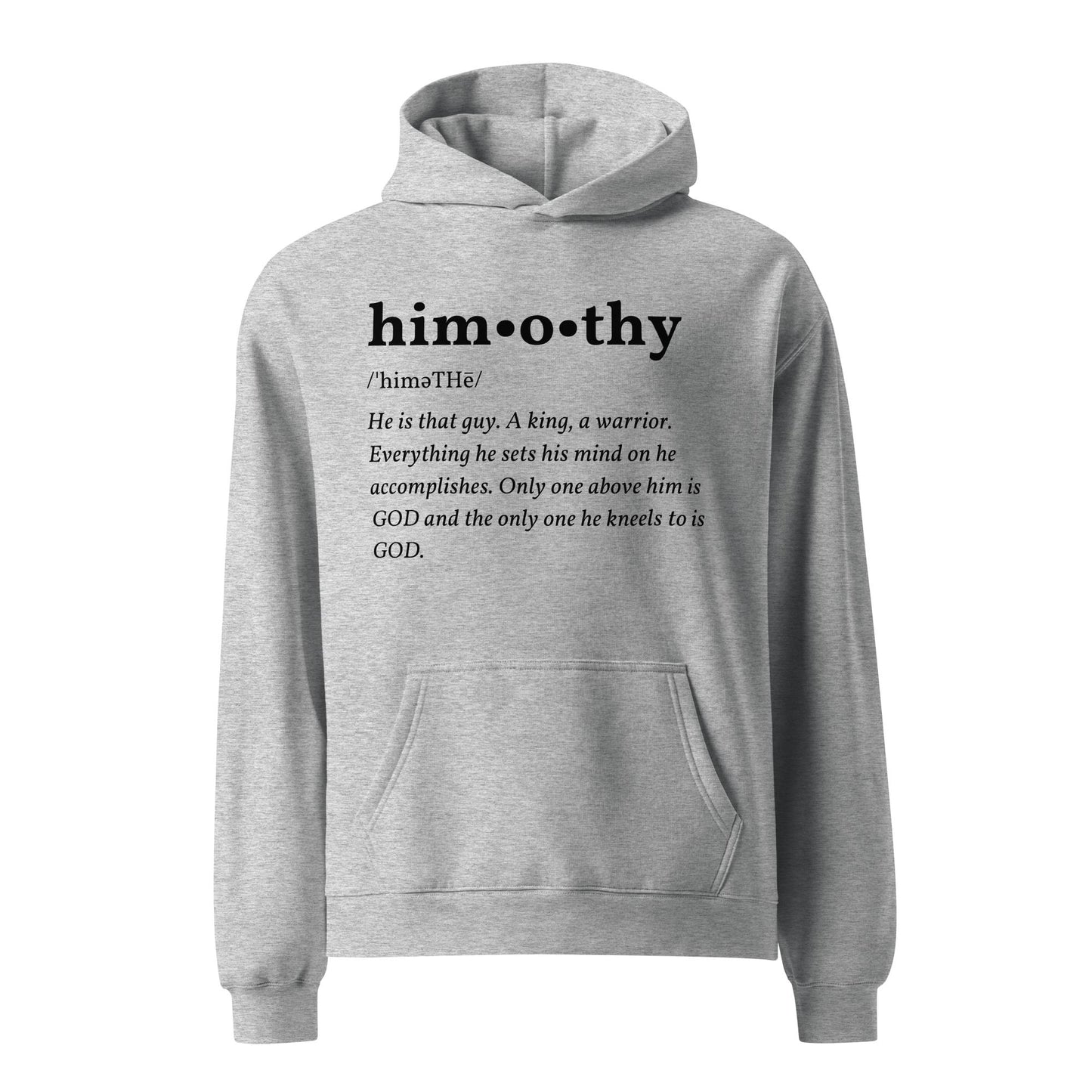 himothy (blck letter) oversized hoodie