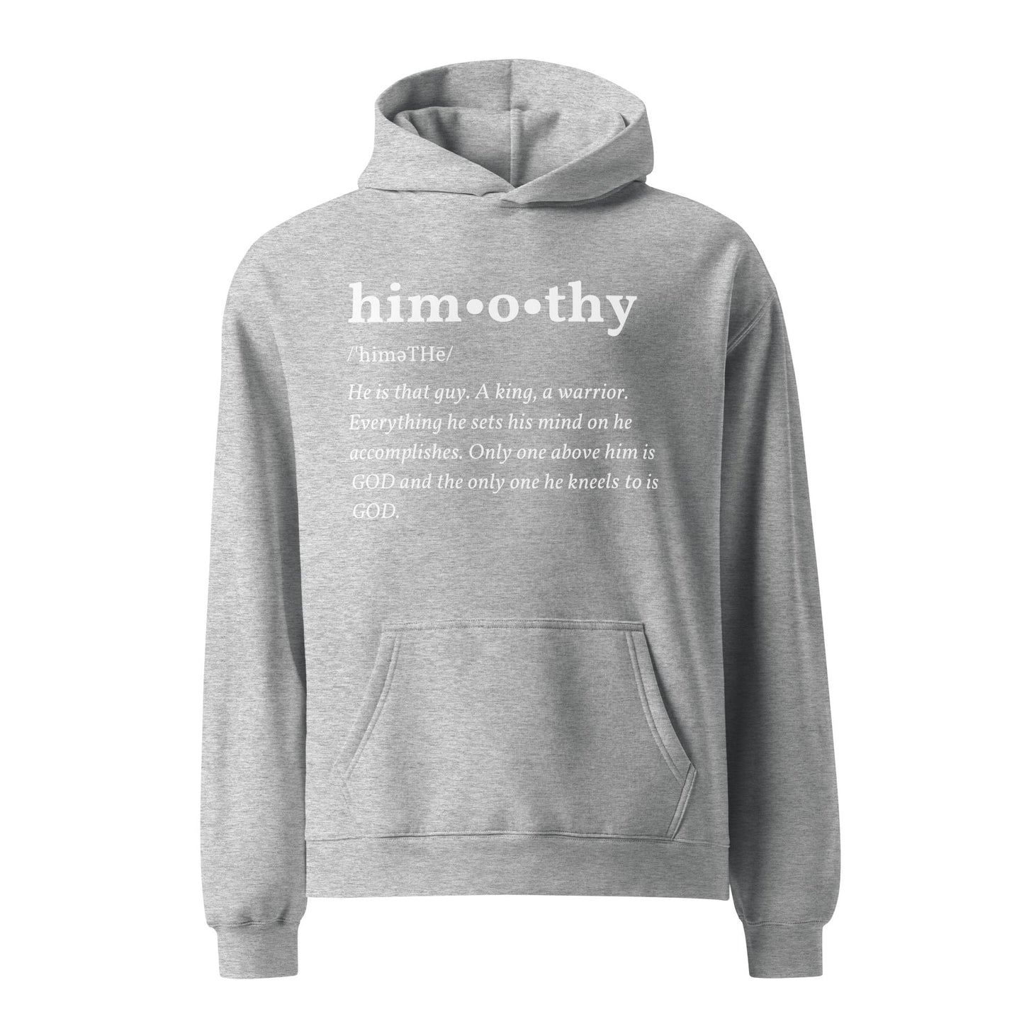 himothy (whte letter) oversized hoodie