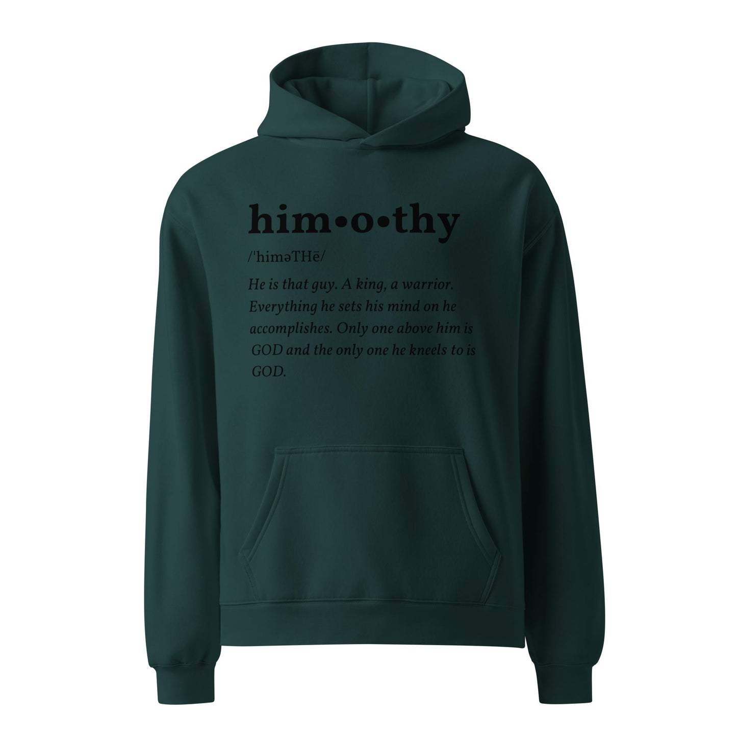 himothy (blck letter) oversized hoodie