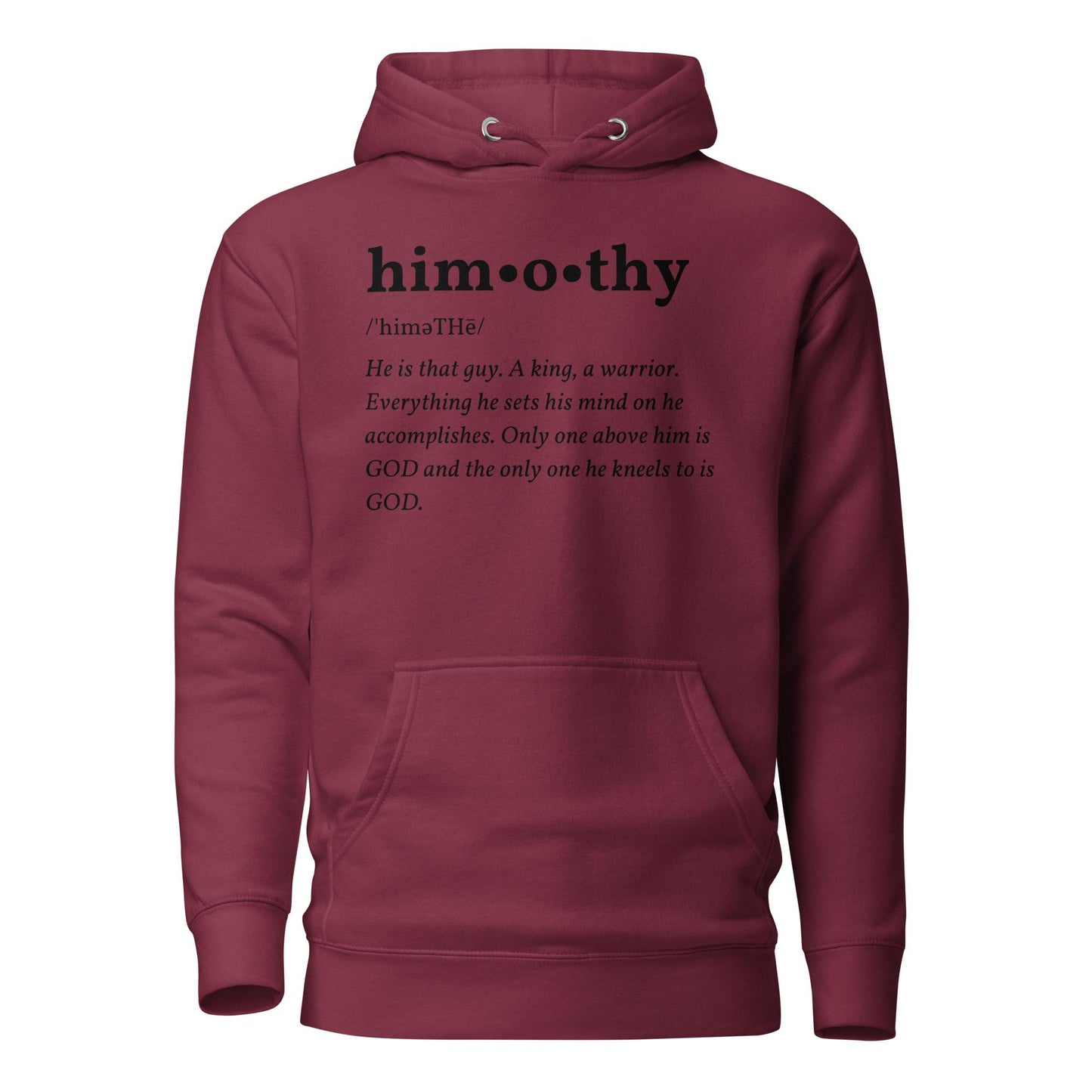 himothy (blck letter) Hoodie